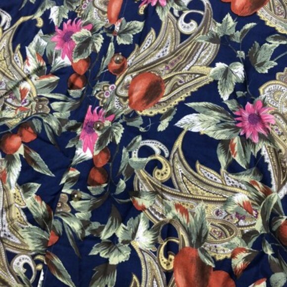 Kenneth Gordon Mens Size M Short Sleeve Button Up Shirt Floral Paisley Print USA - Picture 5 of 8